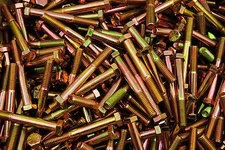 (65) Hex Head 3/8-16 x 3" Grade 8 Bolts Yellow Zinc Cap Screws