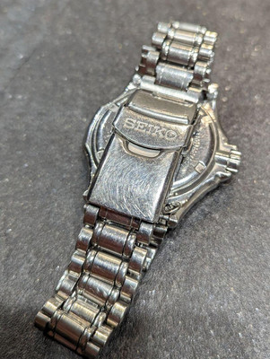 Seiko Scuba 200m Diver Watch 36mm Quartz Battery Replaced Vintage