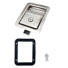 1 Pack Stainless Door Lock Heavy Duty Flush Mount Handle Latch for Trailer To...