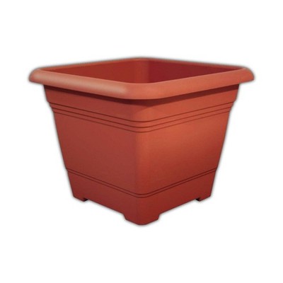 Geli Nora Planter Pflanzkübel Größe 4 terracotta viereckig aus Kunststoff