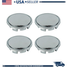 Chrome 56mm Universal Wheel Center Caps 4-pack Abs