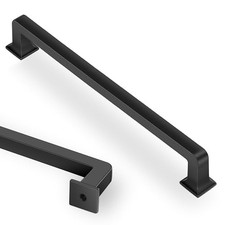 Pack 7.5 Inch 192mm Kitchen Cabinet 7.5 Inch Hole Center 10 Matte Black