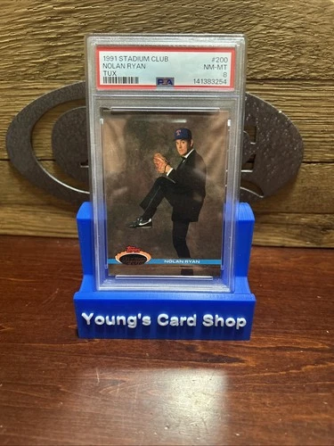 NOLAN RYAN in TUXEDO 1991 STADIUM CLUB PSA-8 CARD#200