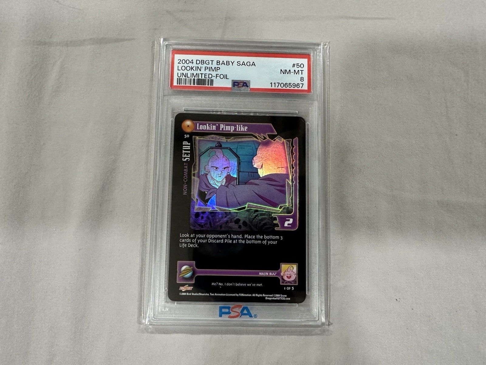 Lot Of 3 Dragonball Z PSA Grade Cards.  view 5