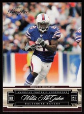 2007 Playoff Prestige Willis McGahee #19 Baltimore Ravens