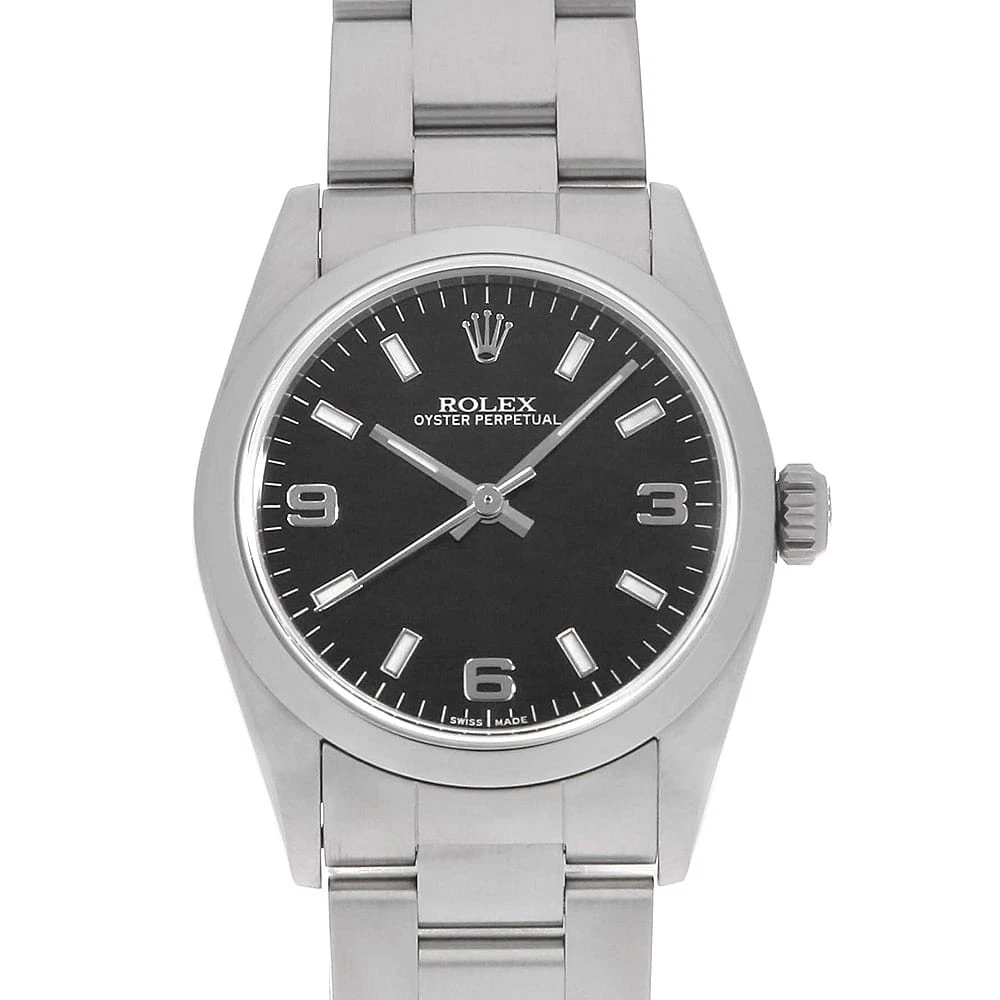 Rolex — ROLEX Oyster perpetual 77080 black K Number second hand Boys (Unisex)
