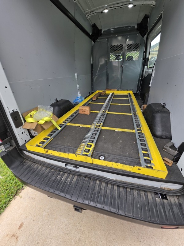 pallet loading system for cargo vans