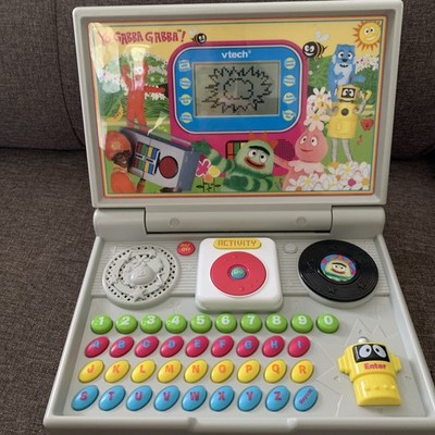 2009 Vintage Yo Gabba VTech Learning Laptop Boom Box Computer Stereo