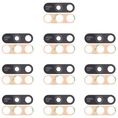 For Tecno Pop 2 Plus BA2, RB8S 10pcs Back Camera Lens, For Tecno Pop 2 Plus