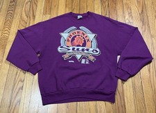 Vtg 1992 Phoenix Suns NBA Sweatshirt Gopher Sports Purple Size Large Made in USA