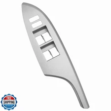 Osompar Power Window Switch Bezel Front Driver Side (Silver) Compatible with 