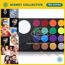 Extra Large 18 Color Face Body Paint Palette - Water Activated SFX Makeup for