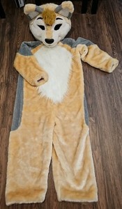 Langteng, Wolf Costume, Gray And Brown Adult Size.