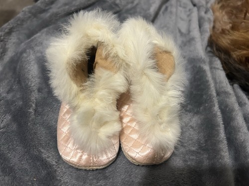 Vintage silk quilted slippers