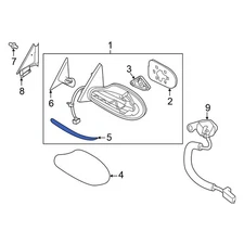 For Nissan Altima 13-18 Nissan Front Right Upper Turn Signal Light Assembly
