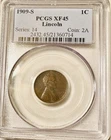 1909-S Wheat Penny, PCGS Graded EXTRA FINE  Key Date Wheat Cent