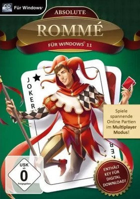 Absolute Rommé für Windows 11 (PC). Für Windows 8/10/11 Magnussoft CD-ROM 2023