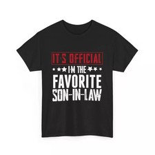 Son In Law Shirt, It's Official I'M The Favorite Son In Law Vintage Shirt