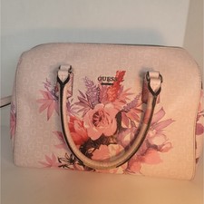Vintage Guess Floral Print Satchel Handbag