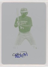 2014 Leaf Metal Draft Printing Plate Yellow 1/1 Christopher Chatfield Auto 1o3