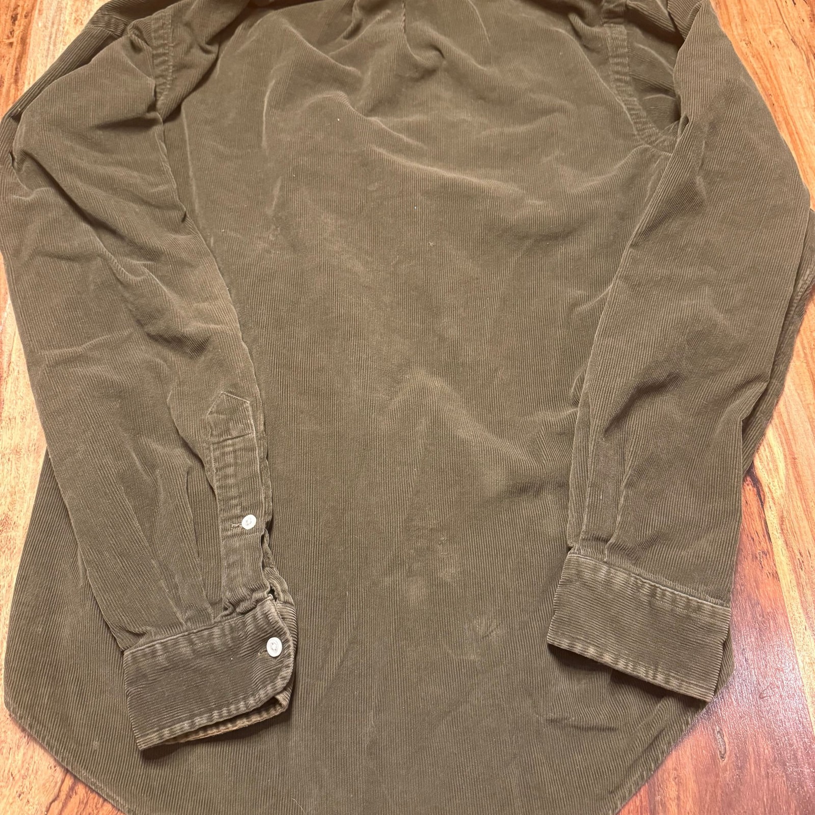 Polo Ralph Lauren Long Sleeve 100% cotton corduroy feel. Green. See photos  thumbnail 5