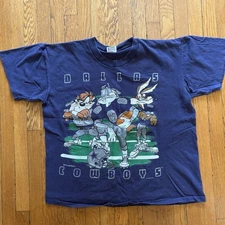 Vintage Dallas Cowboys  Looney Tunes Shirt - 1993 NFL AN55653