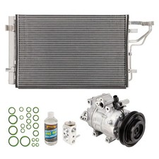 For Hyundai Elantra 2011 2012 AC Compressor w/ A/C Condenser & Repair Kit CSW