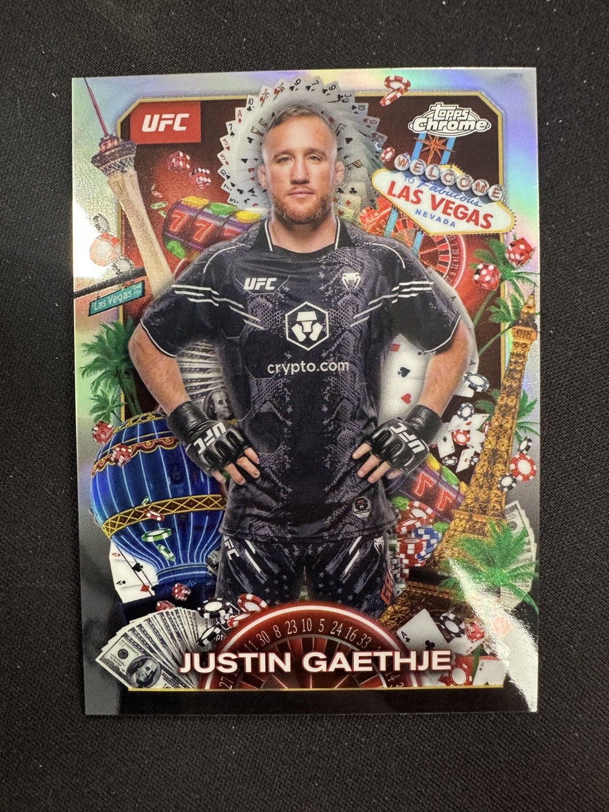 2025 Topps Chrome UfC Justin Gaethje Case Hit SSP Titans 🔥