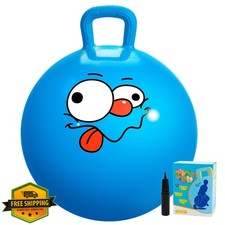 UandC Planet Hopper Ball Blue 20in Bouncy Ball with Handle
