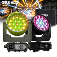 19x15W LED RGBW Zoom Beam Wash Moving Head Light DMX Disco Party DJ Bar Or Case
