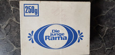 alte Schachtel Karton Werbeschachtel Rama die junge Rama 250 g Art Nr.20 Reklame