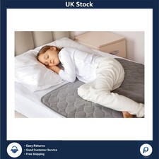 Soft Waterproof Toddler Potty Training Bed Pad 70 x 85cm Grey 1 Pack