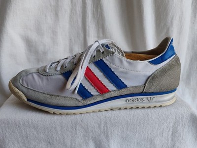 adidas SL 72 Schuhe EU 43 1/3 UK 9 weiß-grau-blau G19299 Sneaker Retro