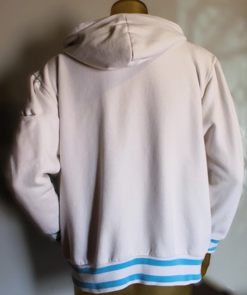 Sudadera con Capucha con Cremallera para Hombre Talla 2XL Blanca Azul Gris Rara De Colección Nintendo Wii Foto 2 de 4