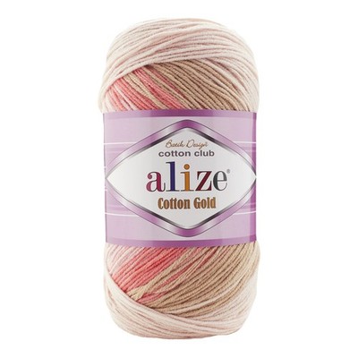 100g Farbverlaufsgarn Alize Cotton Gold Batik mehrfarbig Strickgarn Häkelgarn (0