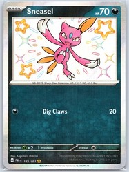 Sneasel 182/091 Paldean Fates Shiny Rare