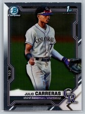 2021 Bowman Chrome #BCP-161 Julio Carreras Prospects *RO