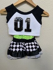 Weissman Size Child Medium Hip Hop What Do You Mean Dance Costume Biketard Skirt