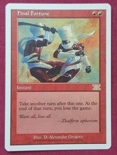 Magic The Gathering 6TH EDITION FINAL FORTUNE red card MTG SIXTH
