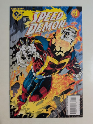 #ad Speed Demon #1 Amalgam Comics 1996 DC Marvel Crossover Comic $2.99
