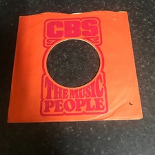 One 7"   CBS Records  -  Original Record  Sleeve -  1972- To Start of 74 - 1.26