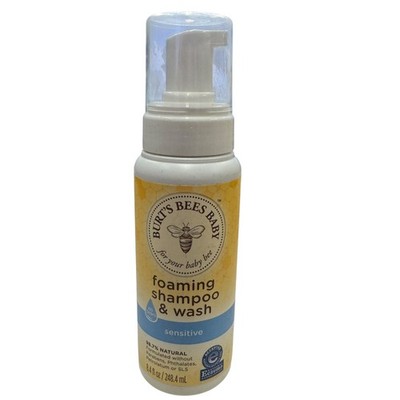 Burt's Bees Baby Foaming Shampoo & Wash Sensitive Skin No Tears 8.4 fl oz