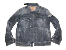 Diesel Giacca di Jeans Uomo Giacca Western - D-BARCY-S2 - A13150 - Denim - M