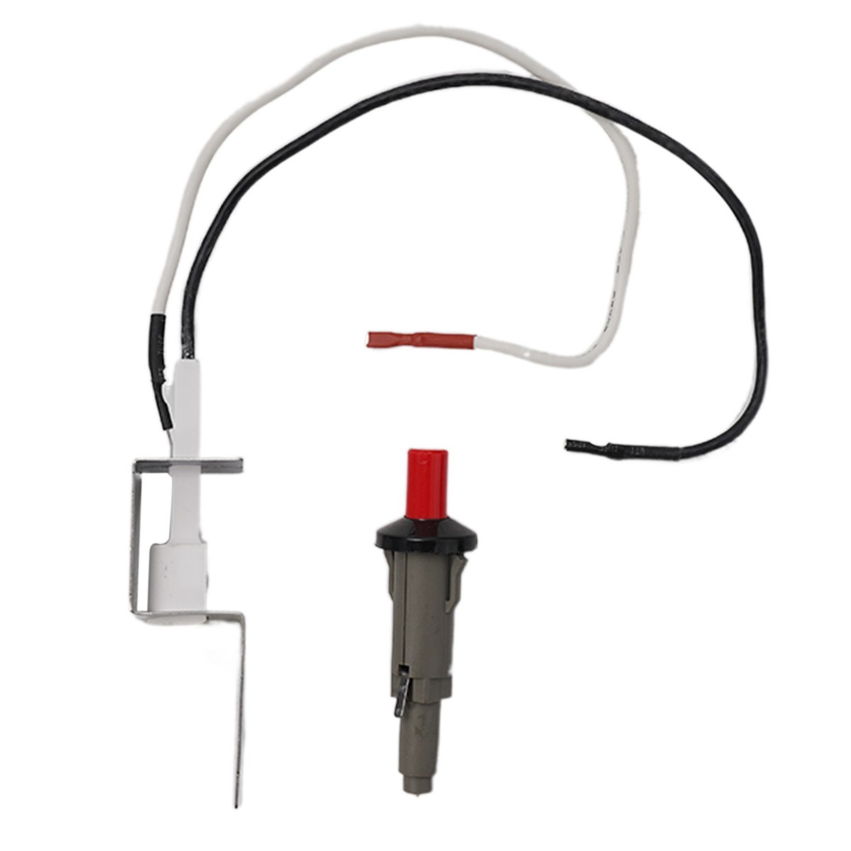 Zündset Für Weber Gasgrill – Ersatz Für Q1200, Q2200 Serie, Inkl. Knopf, Elektrode & Kabel, Silber