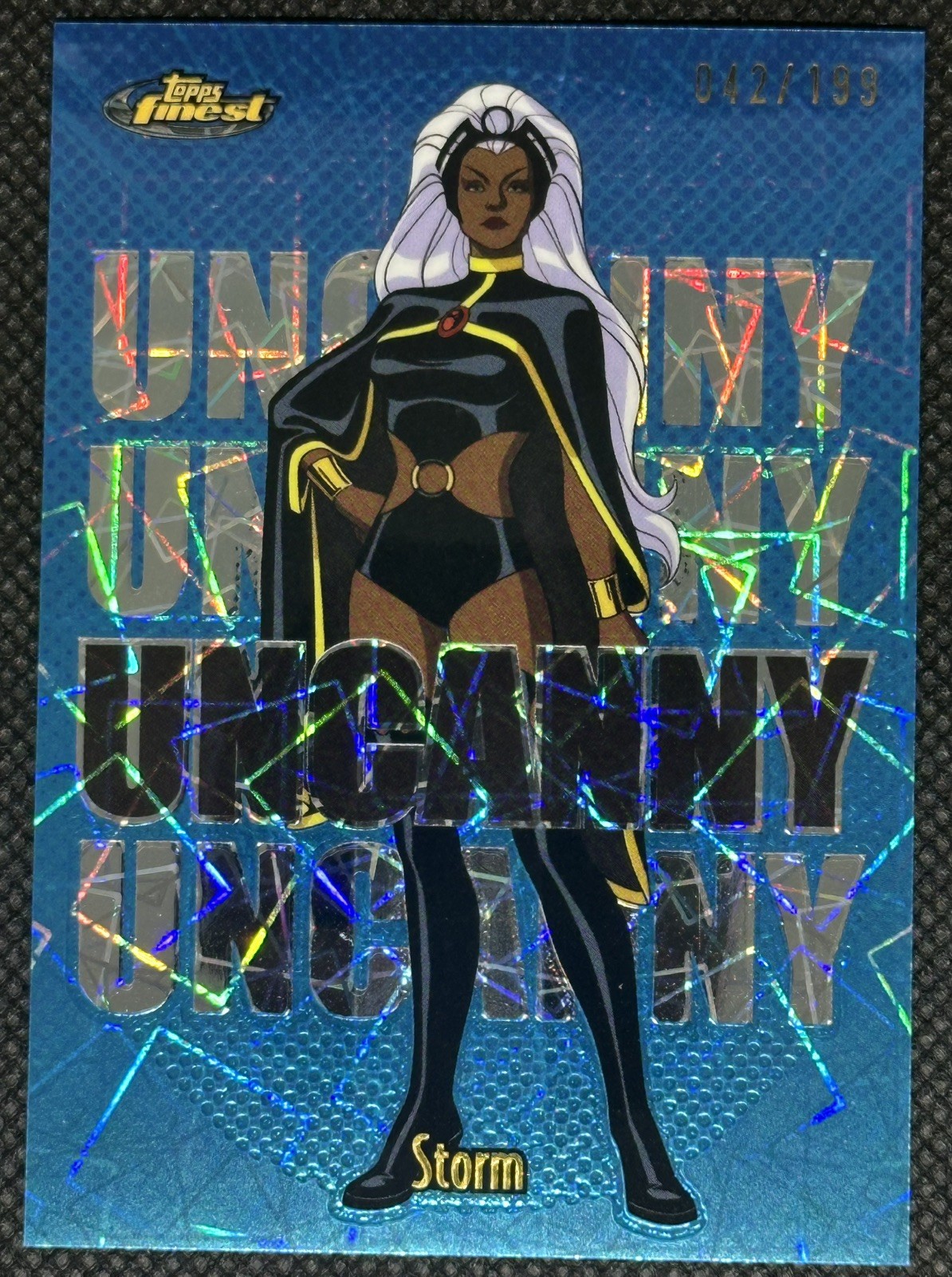 2025 Topps Finest X-Men 97 #91 Storm Uncanny Short Print Refractor /199