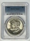 1890 Morgan Silver Dollar $1 PCGS MS64 ~ Beautiful Coin ~  Free Shipping