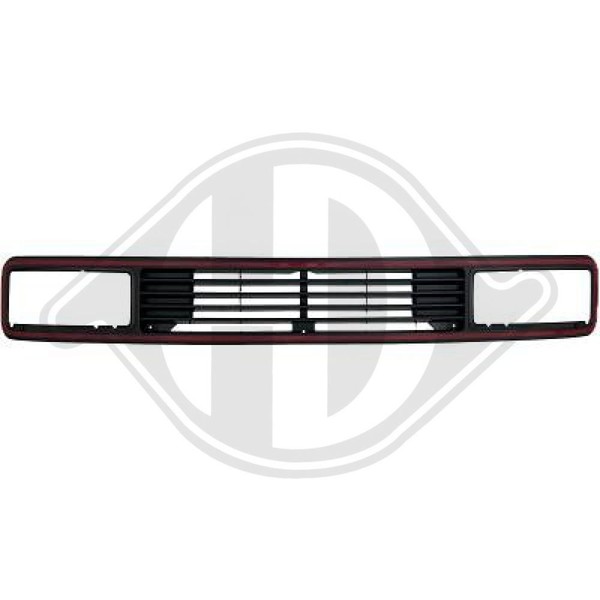KüHlergrill KüHlergitter Schwarz FüR VW Transporter III Bus-image
