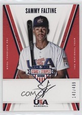2019 USA Baseball Stars & Stripes Black Ink /499 Trey Faltine Sammy #SF Auto s3g