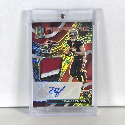 2022 Spectra (RC) Drake London 1/8 RPA Aspiring Patch Auto 🔥🔥