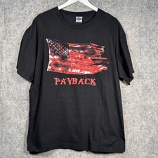 Vintage 2001 Slayer Payback Band T Shirt Size XL 23x29 Cygnus Tag Metal Music
